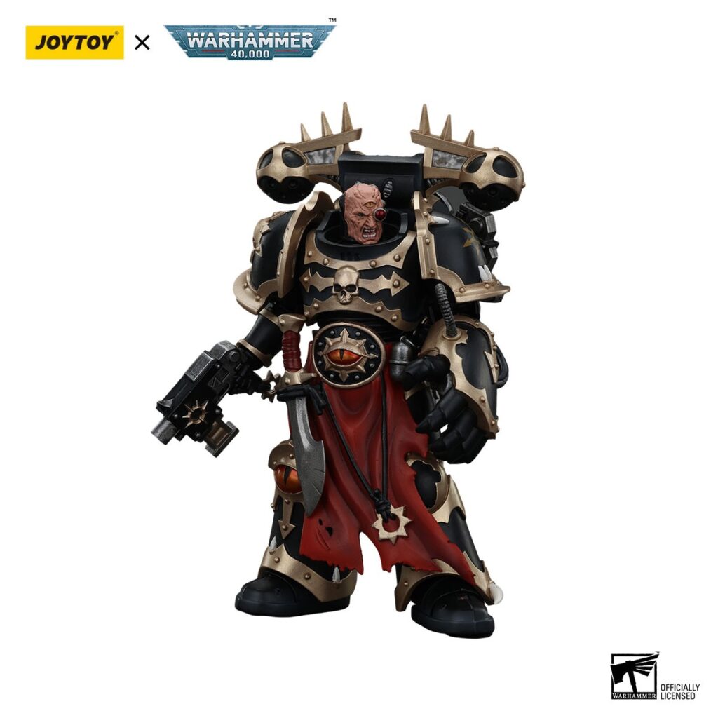 JoyToy WH40K - Chaos Space Marines Black Legion Chosen with Bolt Pistol and Power Fist - Image 5