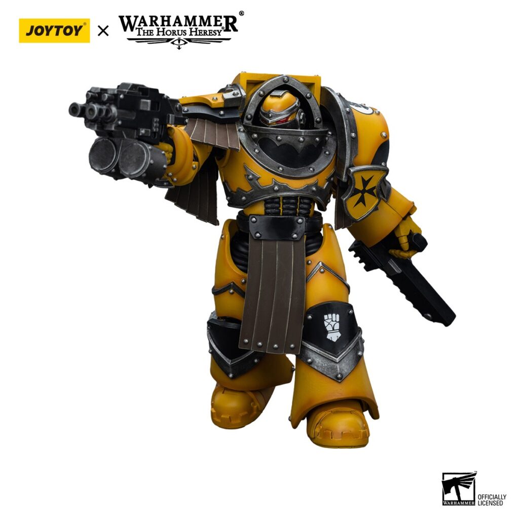 JoyToy WH40K - Imperial Fists Legion Cataphractii Terminator Squad Legion Cataphractii with Chainfist - Image 4