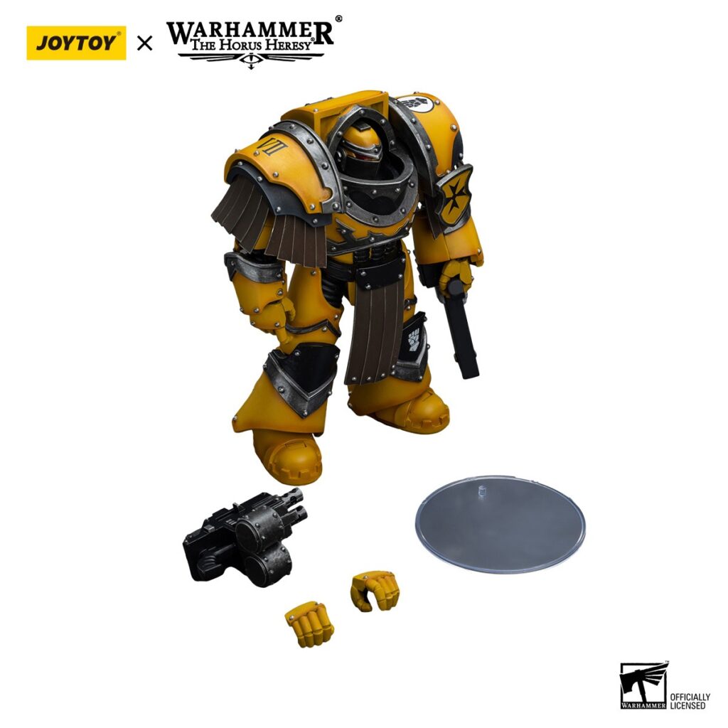 JoyToy WH40K - Imperial Fists Legion Cataphractii Terminator Squad Legion Cataphractii with Chainfist - Image 6
