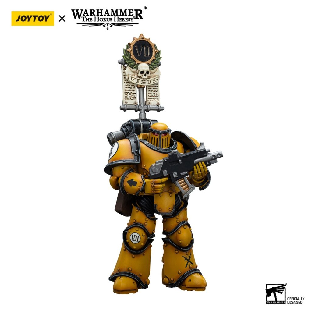 JoyToy WH40K - Imperial Fists  Legion MkIII Tactical Squad Legionary with Legion Vexilla - Image 5