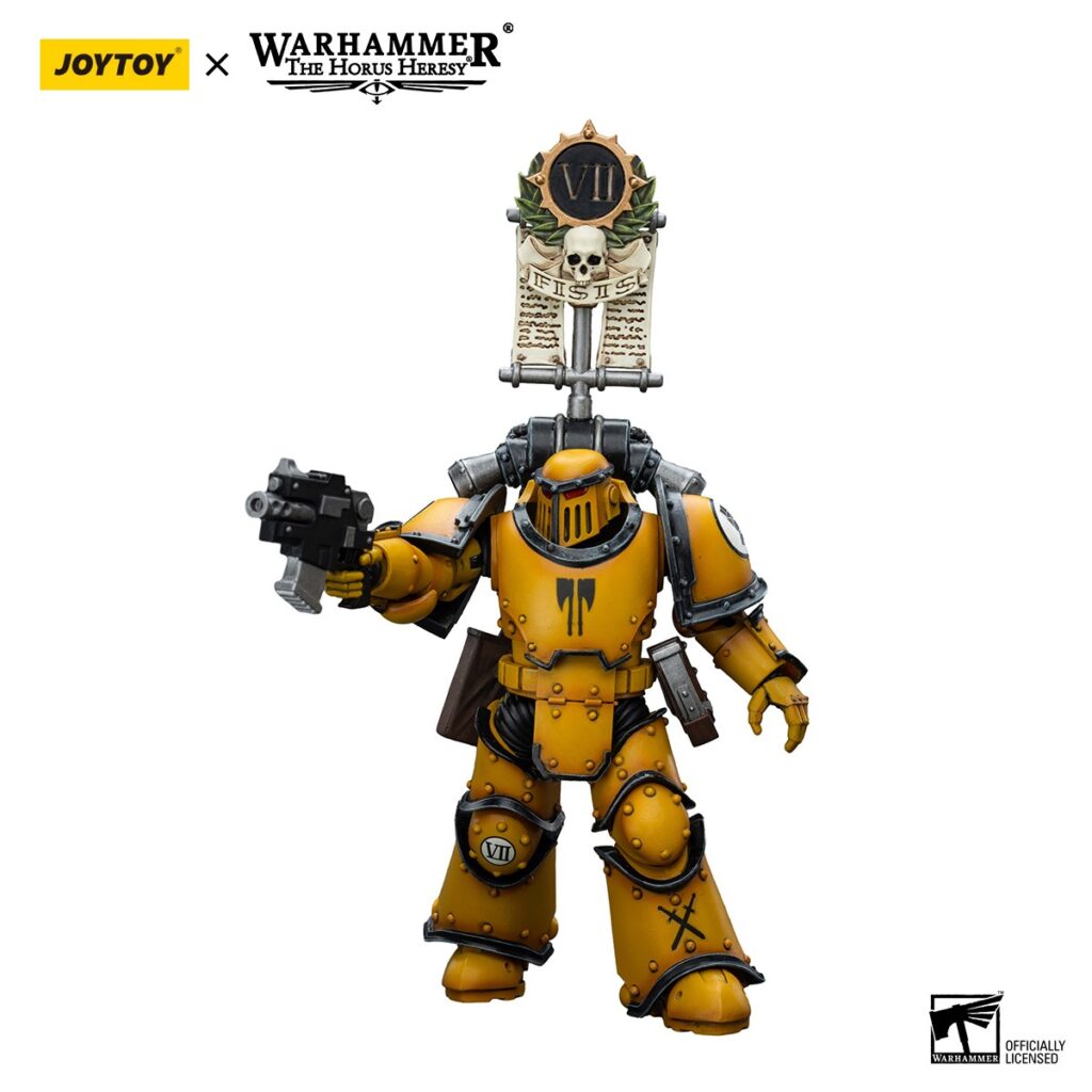 JoyToy WH40K - Imperial Fists  Legion MkIII Tactical Squad Legionary with Legion Vexilla - Image 4