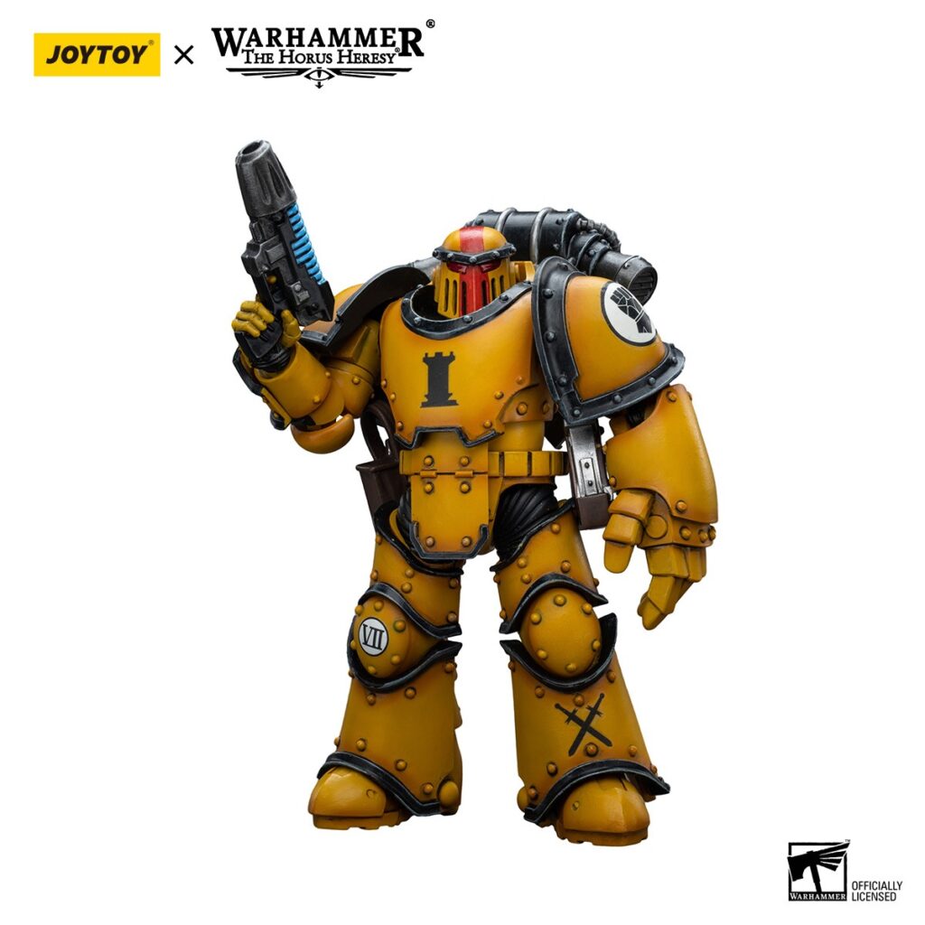 JoyToy WH40K - Imperial Fists   Legion MkIII Tactical Squad  Sergeant with Power Fist - Image 3