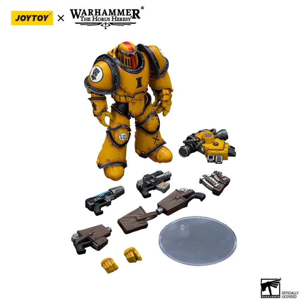 JoyToy WH40K - Imperial Fists   Legion MkIII Tactical Squad  Sergeant with Power Fist - Image 6
