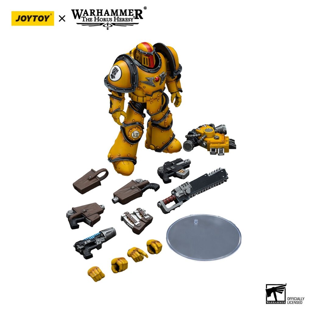 JoyToy WH40K - Imperial Fists Legion MkIII Despoiler Squad Sergeant with Plasma Pistol - Image 6