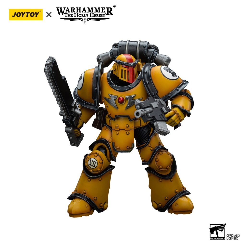 JoyToy WH40K - Imperial Fists Legion MkIII Despoiler Squad Sergeant with Plasma Pistol - Image 5