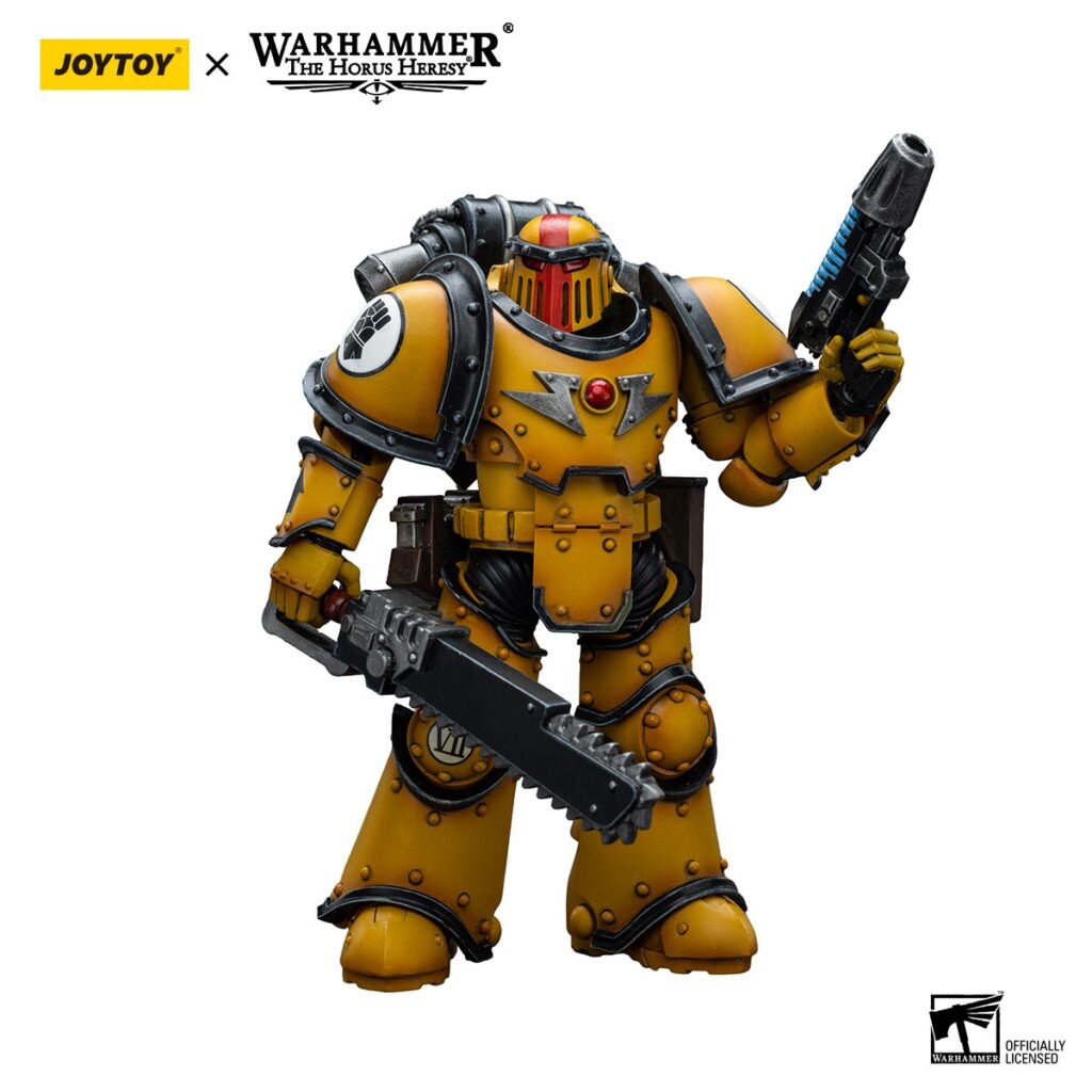 JoyToy WH40K - Imperial Fists Legion MkIII Despoiler Squad Sergeant with Plasma Pistol - Image 3