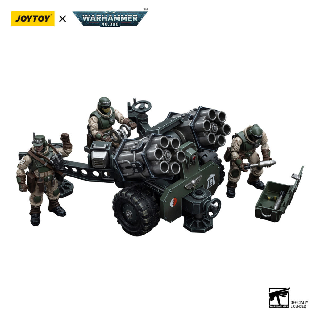 JoyToy WH40K - Astra Militarum Ordnance Team with Malleus Rocket Launcher - Image 2