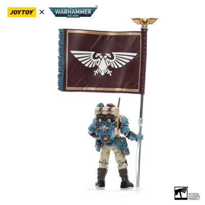 JoyToy Astra Militarum Tempestus Scions Command Squad 55th Kappic Eagles Banner Bearer2 - JoyToy UK Store