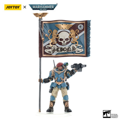 JoyToy WH40K - Astra Militarum Tempestus Scions Command Squad 55th Kappic Eagles Banner Bearer