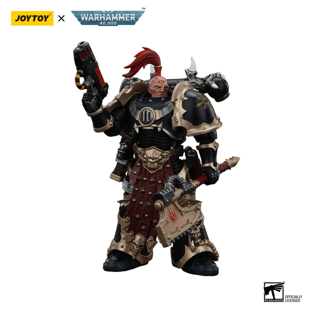 JoyToy WH40K - Chaos Space Marines Black Legion Chosen with Plasma Pistol and Power Axe - Image 3