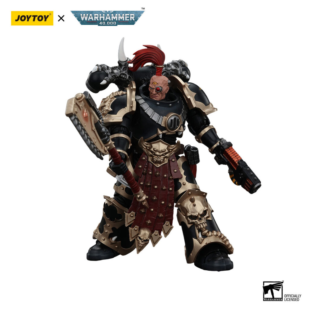 JoyToy WH40K - Chaos Space Marines Black Legion Chosen with Plasma Pistol and Power Axe - Image 2