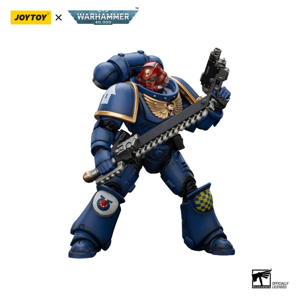 JoyToy WH40K - Ultramarines Heroes of the Chapter Brother Veteran Sergeant Castor - Image 3