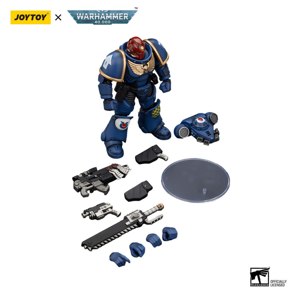 JoyToy WH40K - Ultramarines Heroes of the Chapter Brother Veteran Sergeant Castor - Image 5