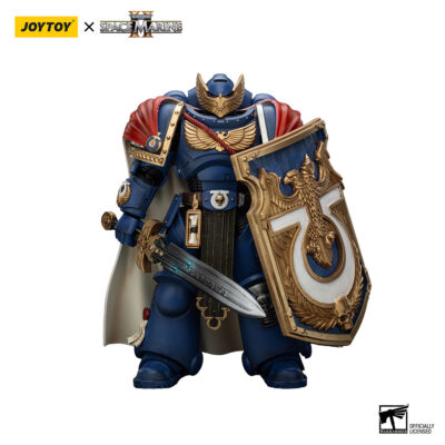 HiPlay JoyToy Warhammer 40K - Ultramarines Heroes Of The Chapter Brother Veteran Sergeant Castor, Scala 1:18 (12cm) - Figura Da Collezione
