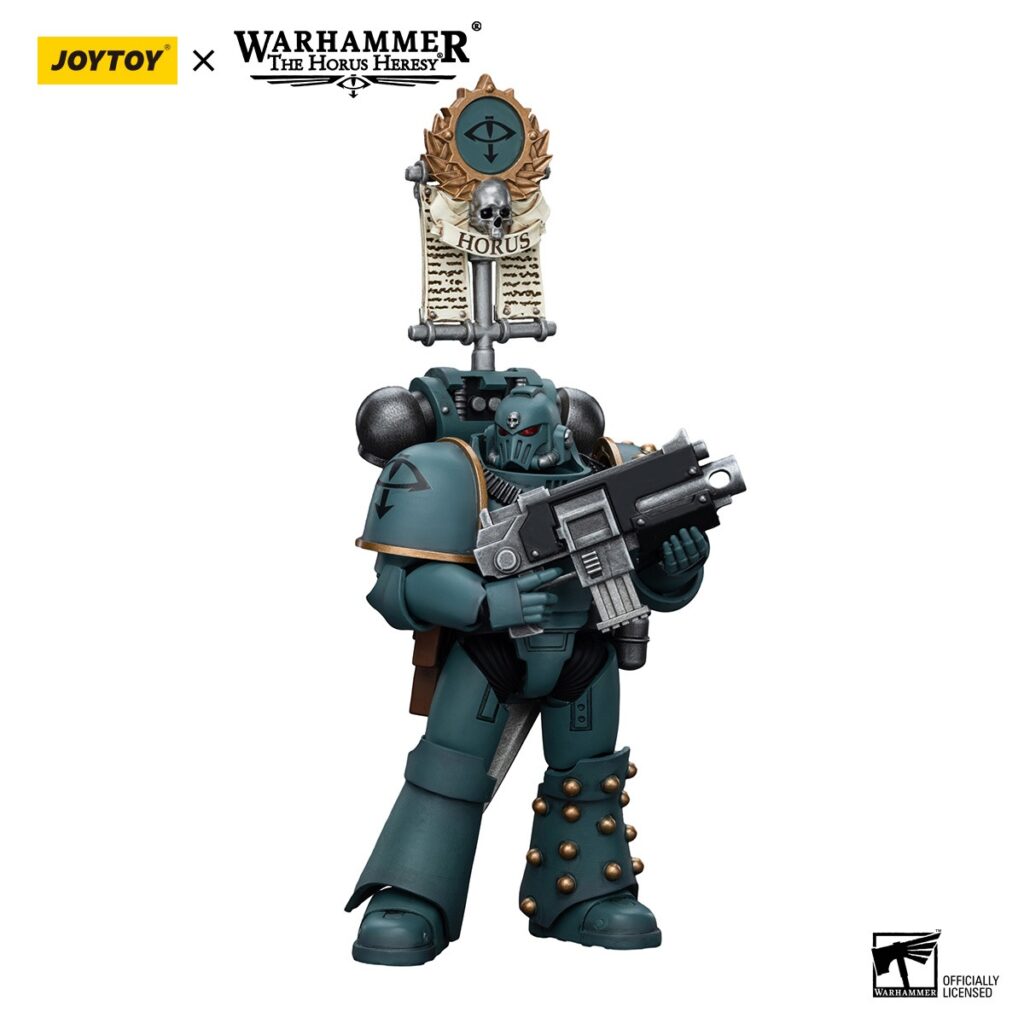 JoyToy WH40K - Sons of Horus MKIV Tactical Squad Legionary with Legion Vexilla - Image 3