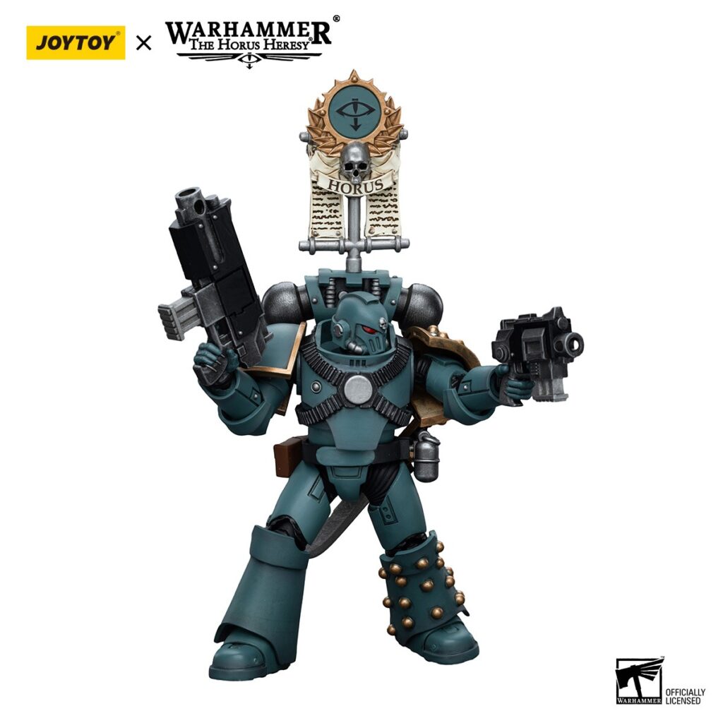 JoyToy WH40K - Sons of Horus MKIV Tactical Squad Legionary with Legion Vexilla - Image 2