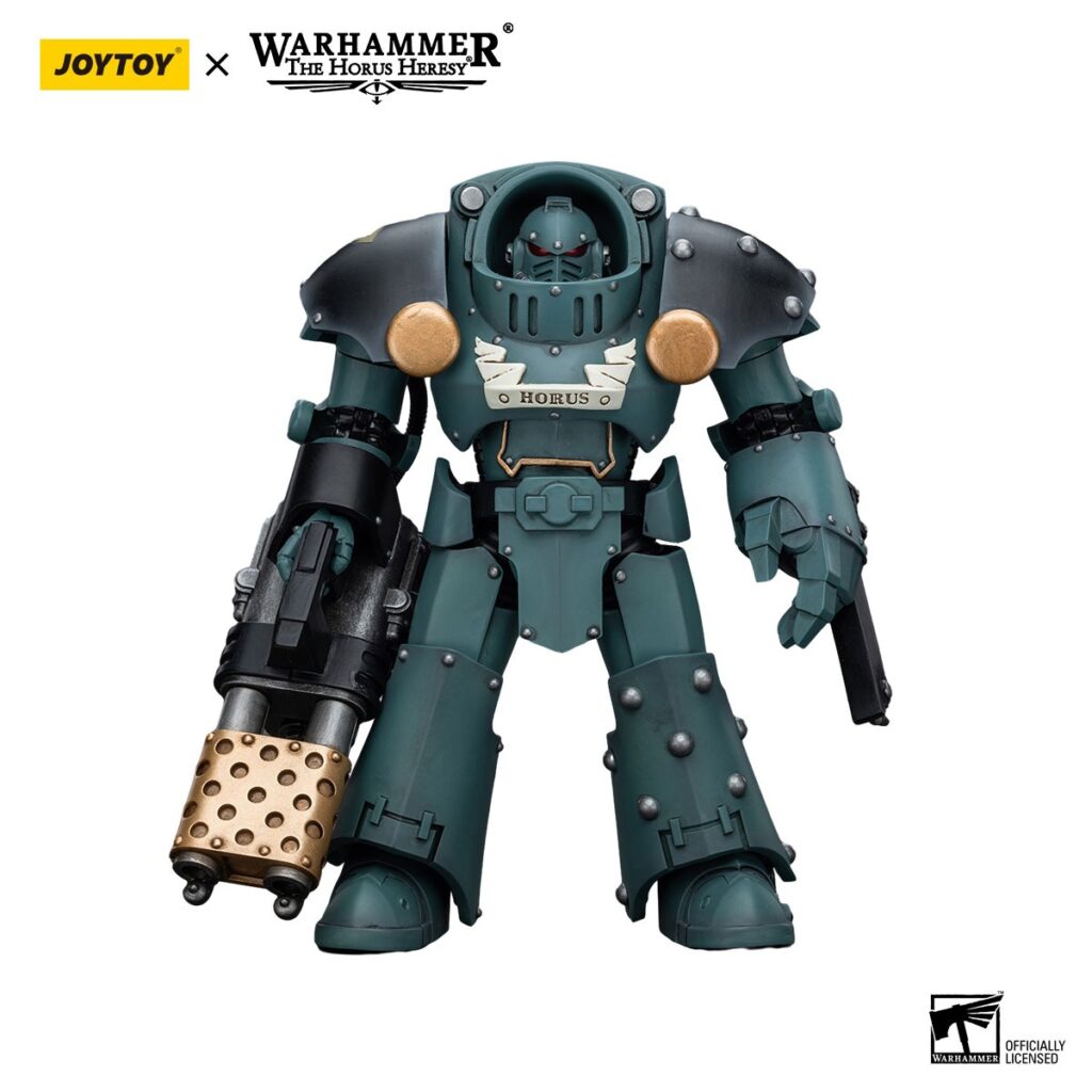JoyToy WH40K - Sons Of Horus Tartaros Terminator Squad Terminator With Heavy Flamer And Chainfist