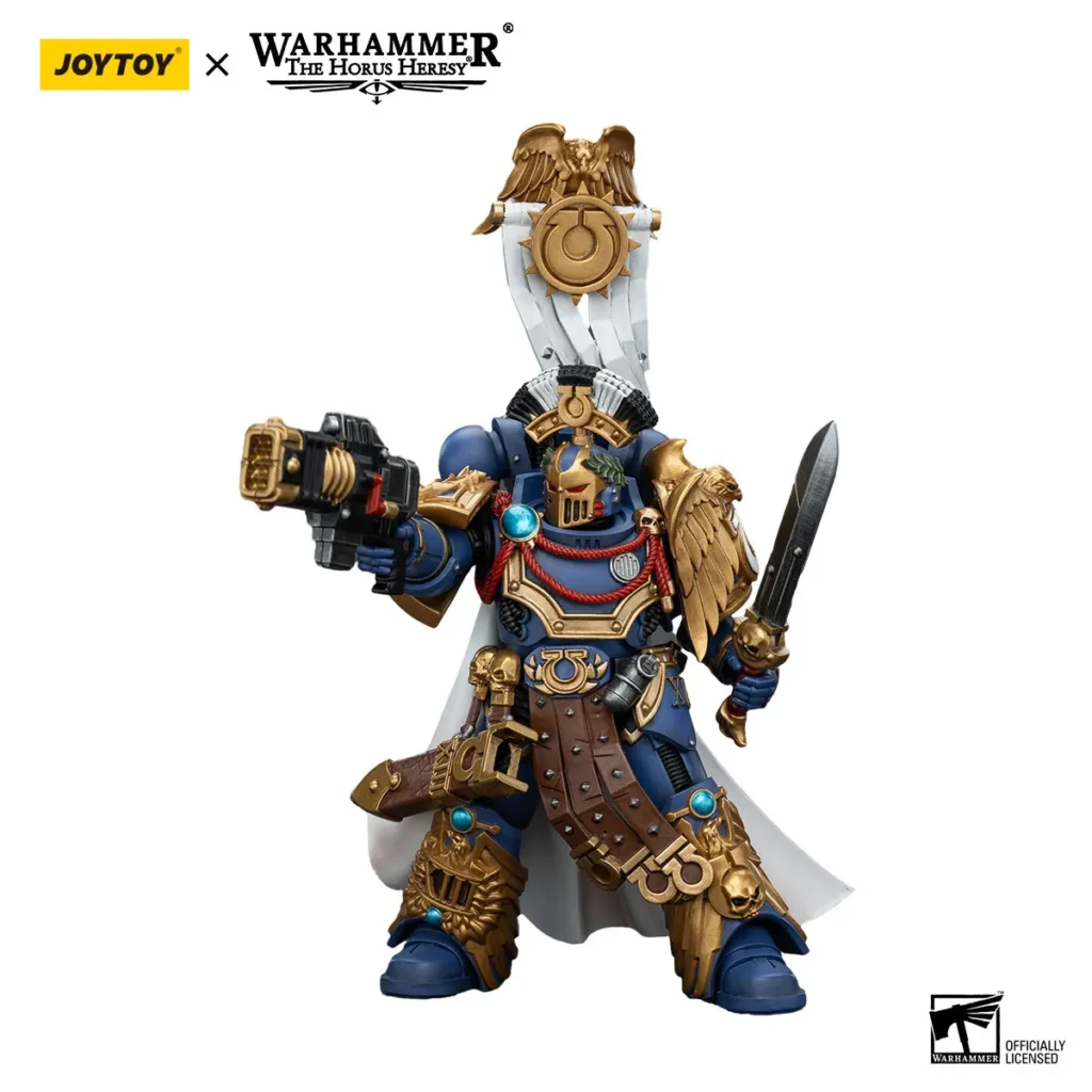 JoyToy WH40K 13.6cm Ultramarines Legion Praetor with Power Sword and Volkite Serpenta - Image 3
