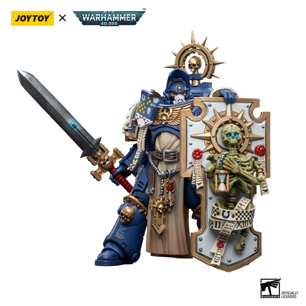 JoyToy WH40K   Ultramarines Primaris Captain with Relic Shield and Power Sword - Image 4