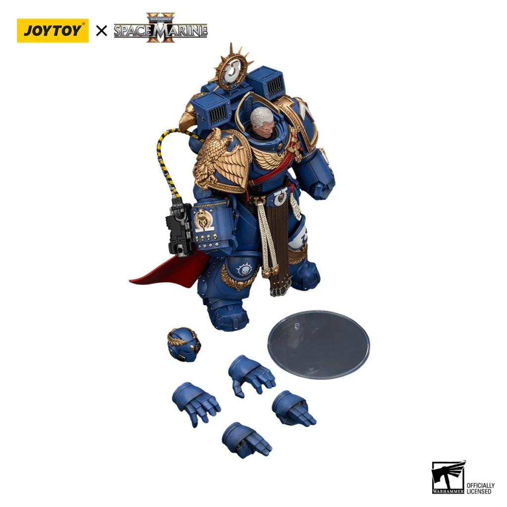 JoyToy WH40K Ultramarines Marneus Calgar, Chapter Master with MKX Gravis Armour and Gauntlets - Image 6