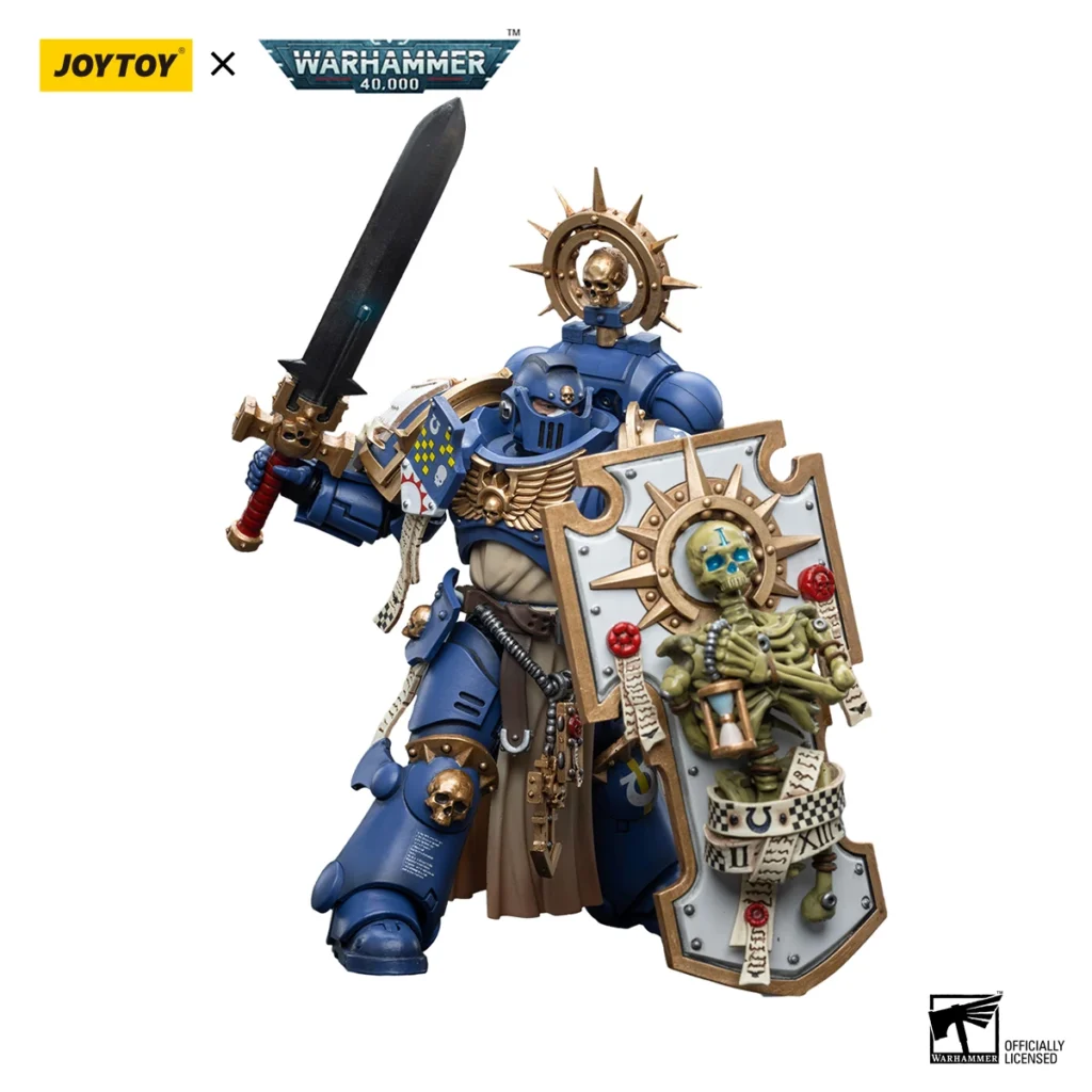 JoyToy WH40K   Ultramarines Primaris Captain with Relic Shield and Power Sword - Image 3
