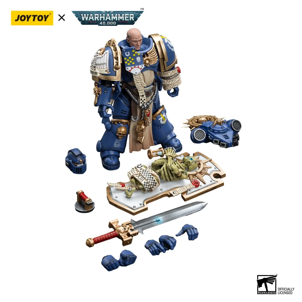 JoyToy WH40K   Ultramarines Primaris Captain with Relic Shield and Power Sword - Image 5