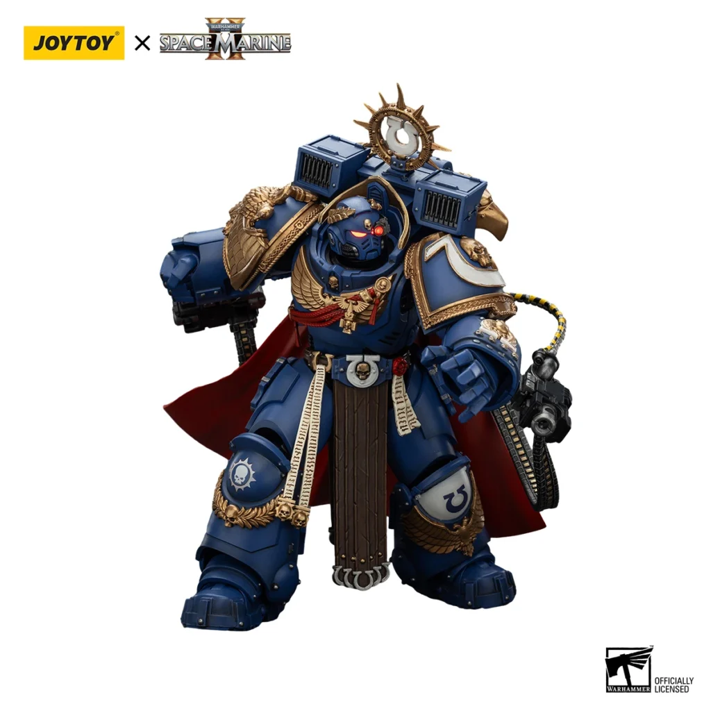 JoyToy WH40K Ultramarines Marneus Calgar, Chapter Master with MKX Gravis Armour and Gauntlets - Image 5