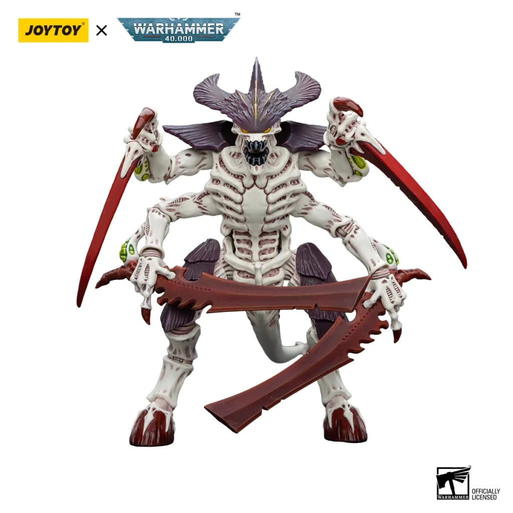 JoyToy WH40K   14.3cm Tyranids Hive Fleet Leviathan Tyranid Warrior with Boneswordg Model Toy