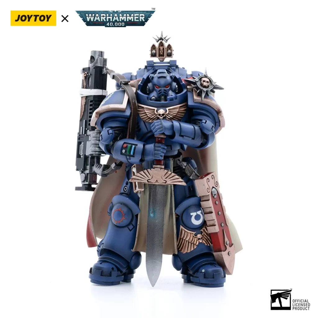 JOYTOY WH40K  Ultramarines Captain with Master-crafted Heavy Bolt Rifle - Image 3